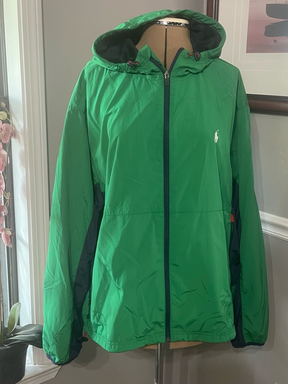 NWT Ralph Lauren 1 XB/TG Green and Navy Performance Jacket